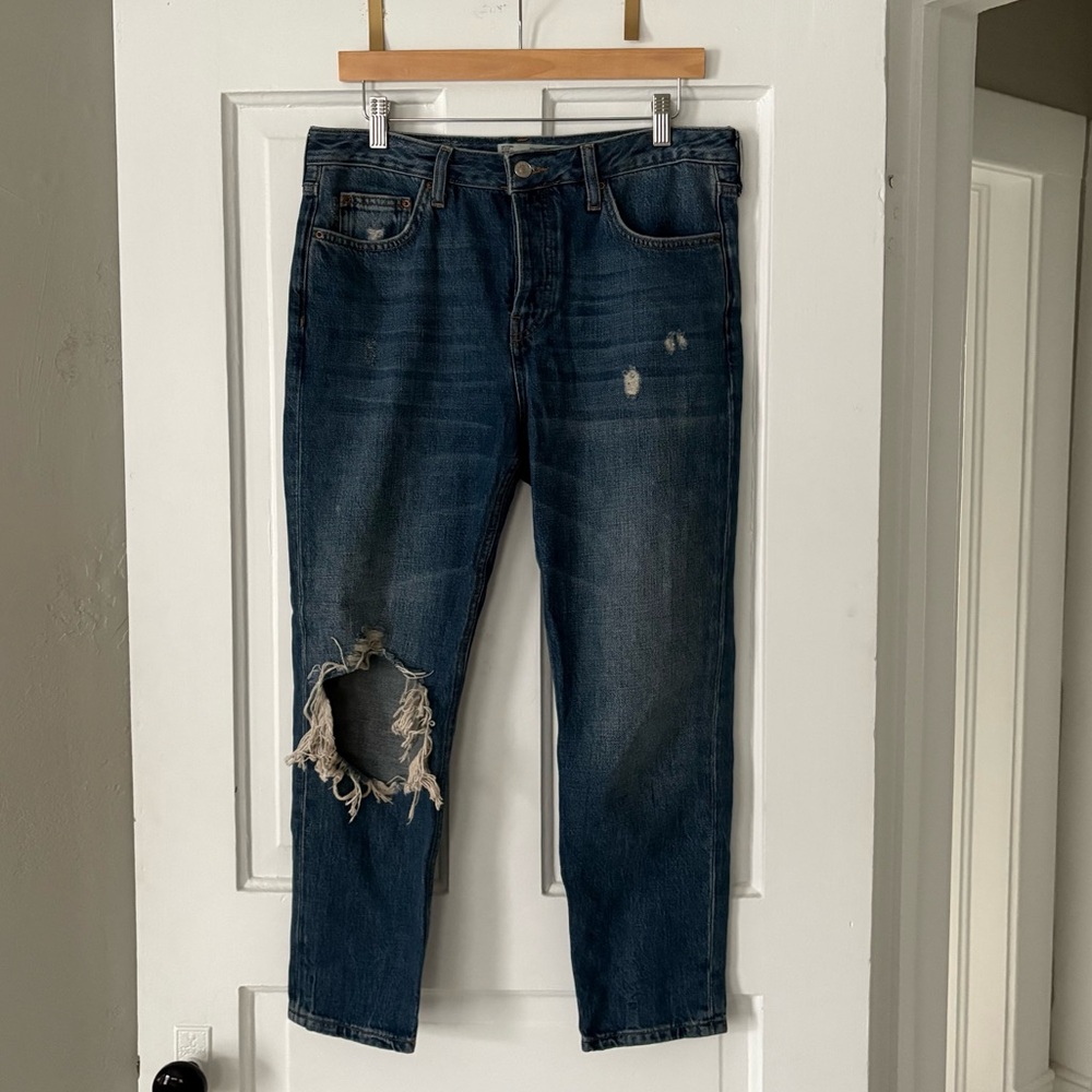 Topshop Moto Hayden Boyfriend Jeans Size 28